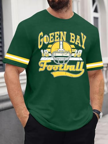 Football Shirts for Men Game Day Tshirt Football Team Fans Gift Tees Sport Season Short Sleeve Tops3