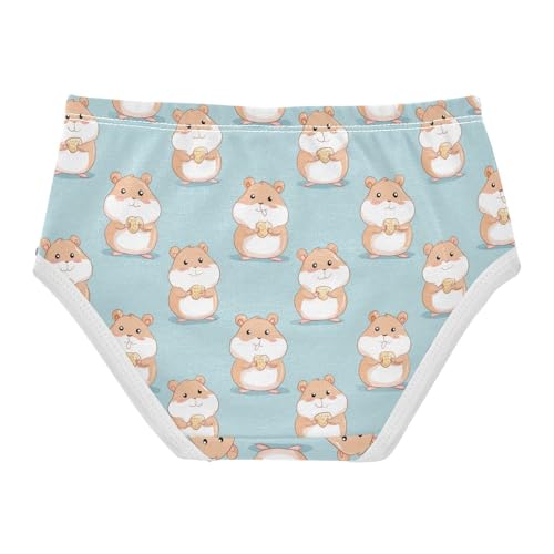 Girls Underwear Soft Cotton Cute Hamster Kids Panties in Sizes 2/3t, 4t, 5t, 6 and 82