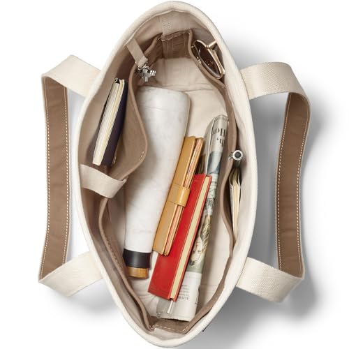 Bolso Tote de Lona Natural con Asa Larga miniatura 2