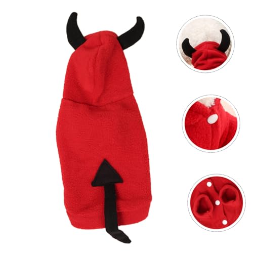 Disfraz de Halloween para perro POPETPOP talla L cómodo y cálido miniatura 3