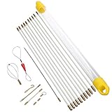 StartFine Fiberglass Fish Tape Cable Rods Fish Stick Wire Running Fish Tape Kit Connectable Cable...