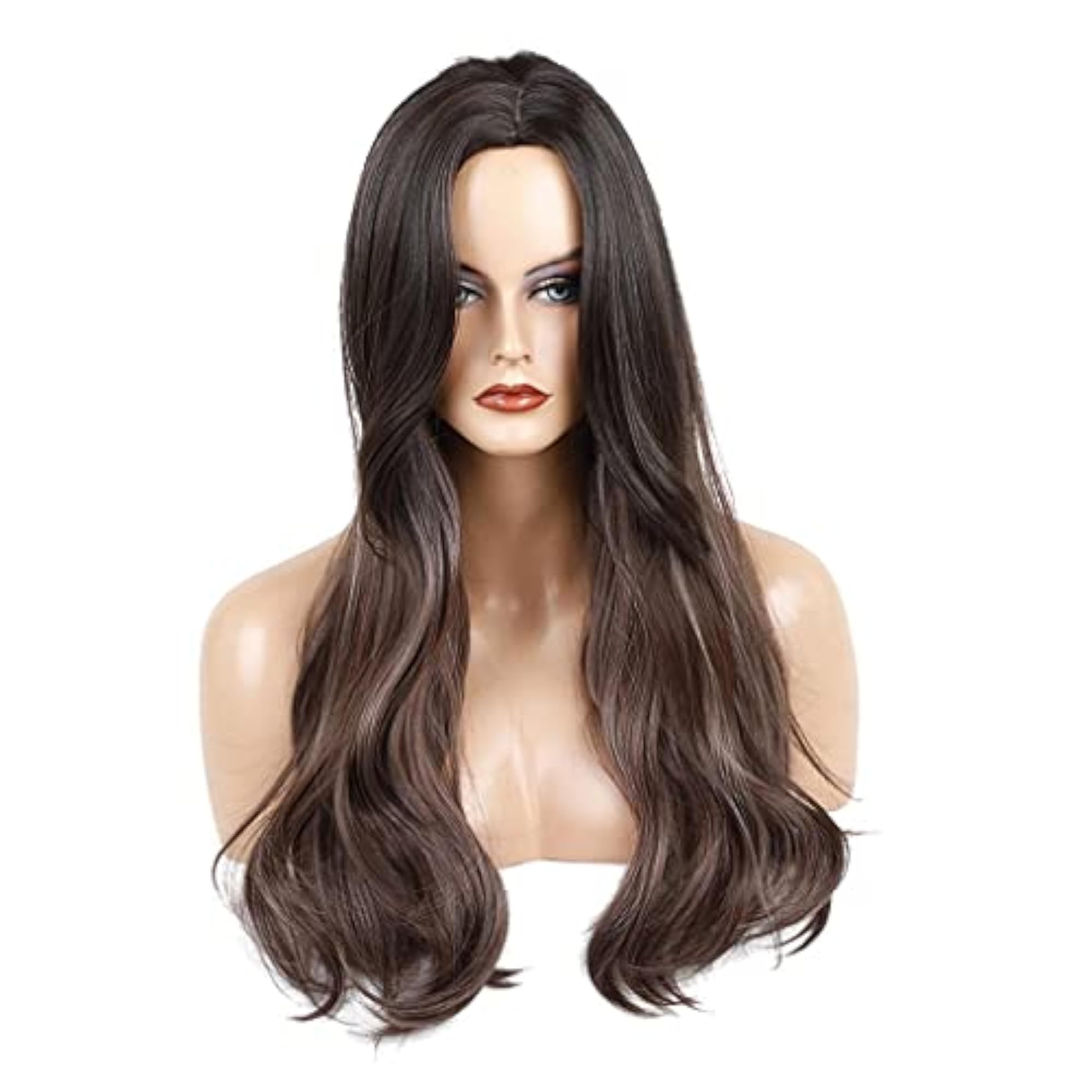 Women's Heat Resistant Long Curly Synthetic Cosplay Wig, 62 cm