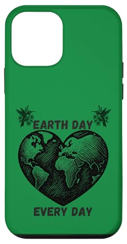 Earth Day Every Day Linocut �~�j�}���X�g �t���[���� �A�[�X�n�[�g �X�}�z�P�[�X iPhone 12 mini �p
