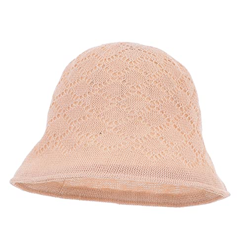 GALPADA Fisherman's Hat for Men Women Girls Big Beach Hat Wide Brim Sun Protection Beige