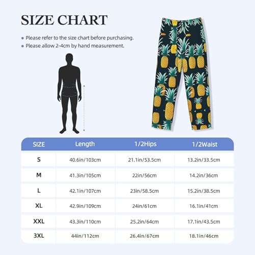 Pantalon de pyjama ananas taille M : finis les bas de nuit serrés qui tiennent chaud - 7