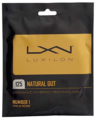 Luxilon Natural Gut 17 Gauge Tennis Racquet String Sets 8-Pack (8 Sets Per Order) - Best For Comfort And Control #TOP24