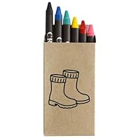 Azeeda 'Wellington Boots for a Rainy Day' Coloured Crayon Set (CY00037479)