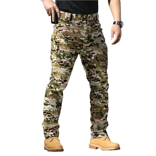 Cargo Work Pants for Men Lightweight Waterproof Tactical Work Pants Construction Carpenter Hiking Pants with Pockets