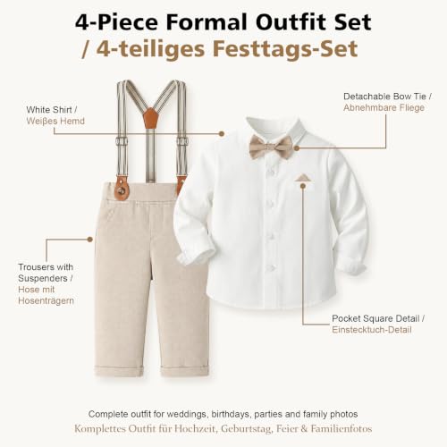 Conjunto de ropa de gala para niños cómodo y libre de rozaduras 2