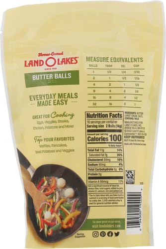 Miniatura 2 de Land O Lakes Bolas de mantequilla salada, bola de mantequilla premedida, paquete de 8 onzas