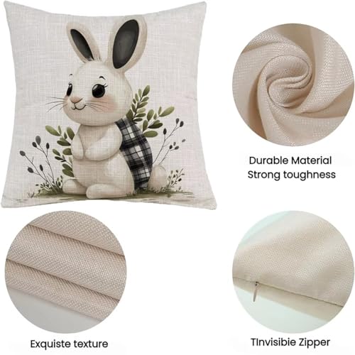 Housse de coussin 20x20 imperméable Pâques Lejnlnng lot de 2