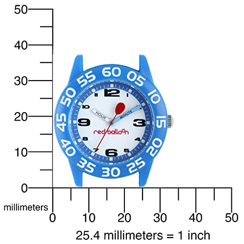 Image of Red Balloon Kids' Plastic Time Teacher Analog Quartz Nylon Strap Watch