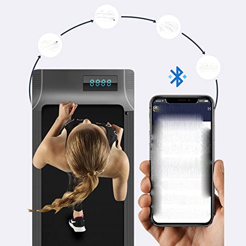 Image of Flat Treadmill Electric Treadmill Folding Running Machine with Remote Control