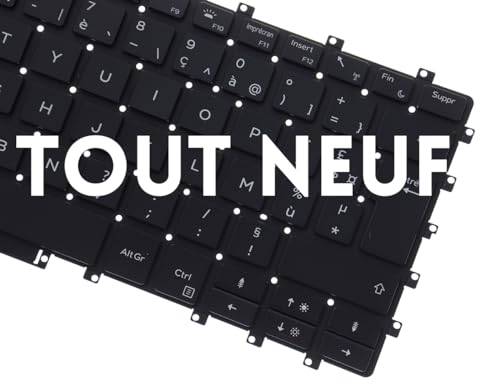 LeFix Teclado para laptop, retroiluminado, layout francês, substituição de teclado para Dell XPS 15