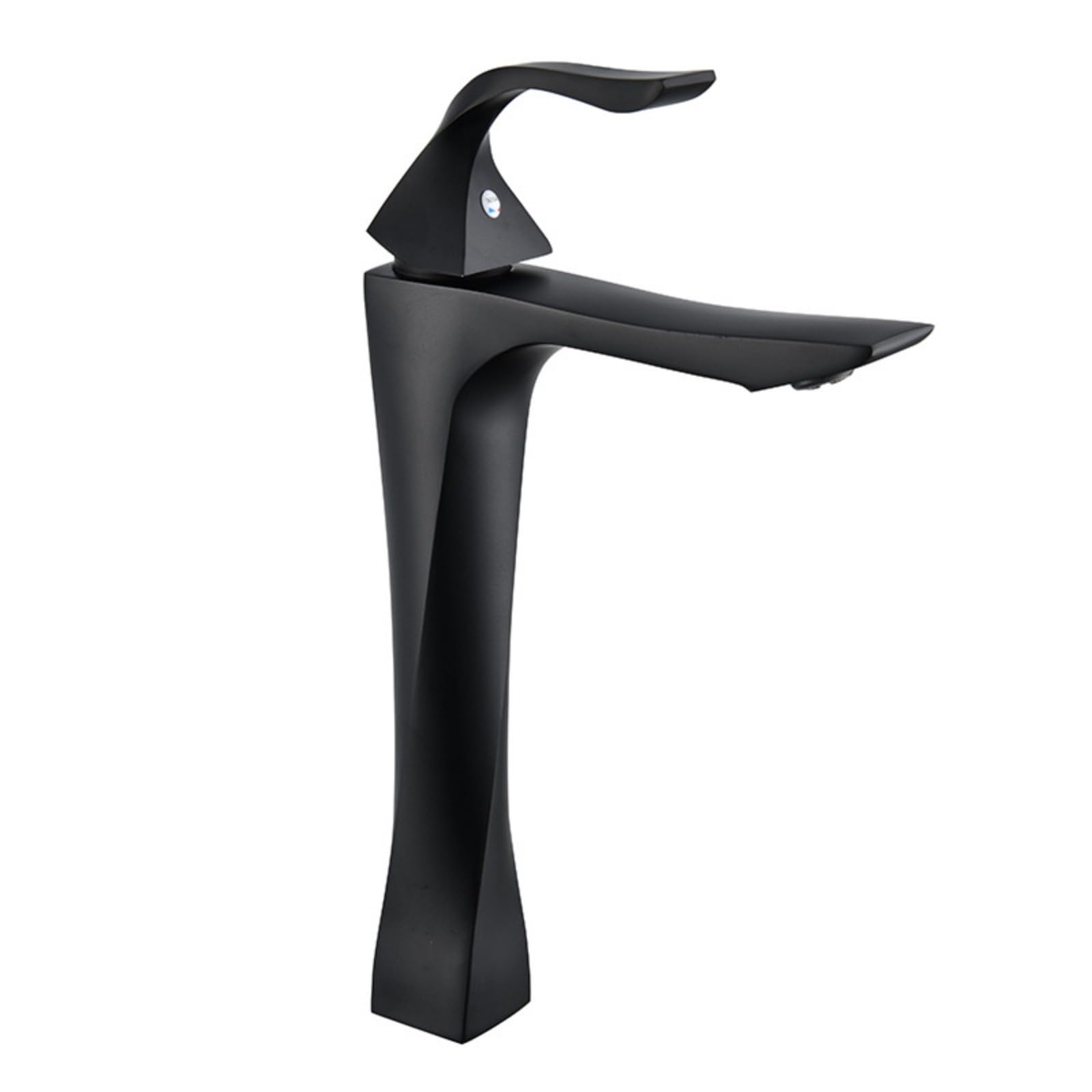Grifo mezclador negro mate LWX monomando de agua fría y caliente para lavabo de baño 6
