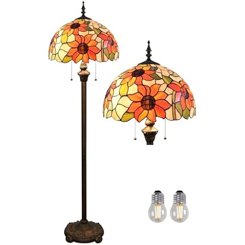 Lampadaire Kinbolas 16" en vitrail Cover