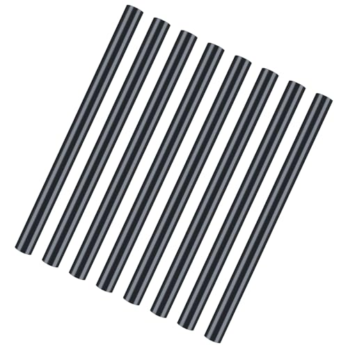 Image of 8 PCS Black Plastic Rods 3 /4 Inch Round Acetal Copolymer Rods 3 /4 Inch Diameter and 12 Inch Length (POM-C) Round Plastic Rods 3 /4 Black Acetal Copolymer Rods Perfect for Non-Marring Fixtures