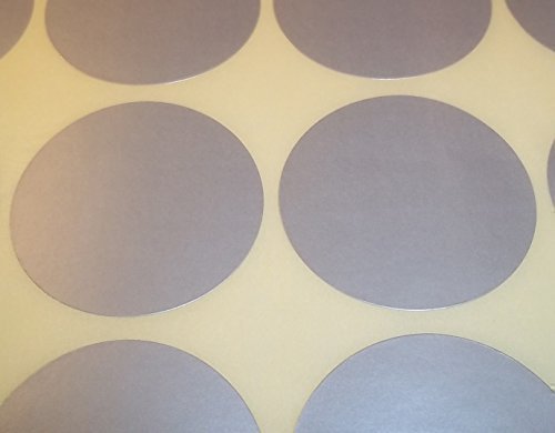 Price Stickers Sticky Dots - Pack of 1000 45mm Silver Dot Stickers, Coloured Spot Sticker Dots, Round Sticker Labels, Plain Circle Small Sticky Labels Assorted Colours Easy Peel Blank Colour