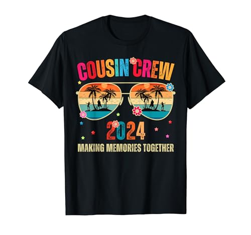 Cousin Crew 2024 Summer Vacation Beach Family Trip Matching Maglietta
