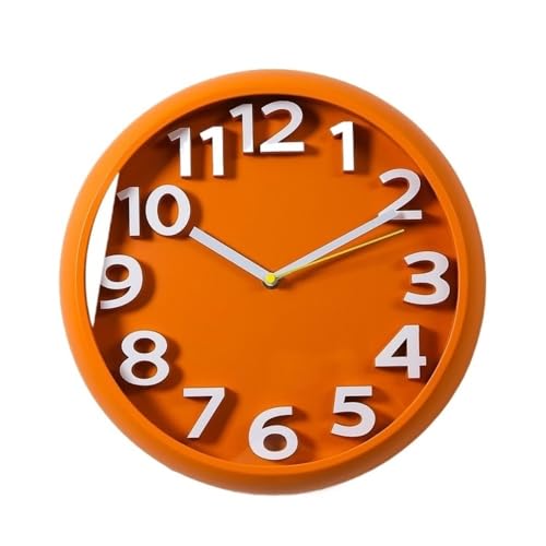 Horloge murale silencieuse pour chambre et salon moderne et épuré