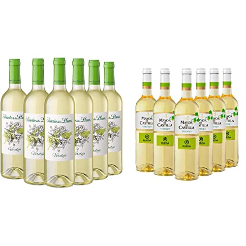 Señorío de los Llanos Verdejo - Vino Blanco - Caja de 6 Botellas x 750 ml + Mayor de Castilla Verdejo - Vino Blanco D.O Rueda - Caja de 6 Botellas x 750 ml Señorío de los Llanos Verdejo - Vino Blanco - Caja de 6 Botellas x 750 ml + Mayor de Castilla Verdejo - Vino Blanco D.O Rueda - Caja de 6 Botellas x 750 ml