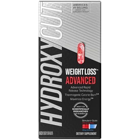 Hydroxycut Advanced - 60 Rapid-Release Liquid Capsules - Thermogenic Calorie Burn, Maximize Energy - for Women & Men Cover