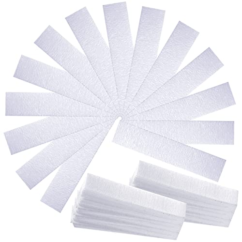200 Pieces Eyebrows Wax Strips Hair Removal Wax Paper Facial Waxing Strips Epilating Waxing Pads for Women Girls Men Eyebrow Body Face Arms Lip, 0.4 x 2.4 Inches, White (400 Pieces)