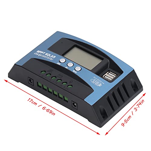 Controlador MPPT 60A con múltiples protecciones automáticas para paneles solares de 12V 24V 3