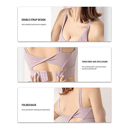 pedkit Sutiã esportivo feminino push-up à prova de choque de secagem rápida acolchoada regata regata