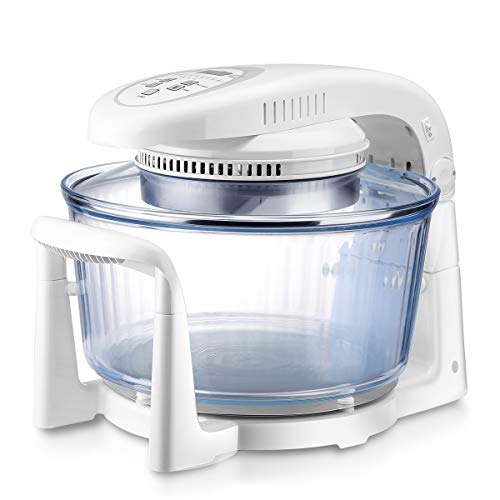 Air Fryer,Oil Free,Extendable 12.7QT to 18QT,French Arcopal Glass Bowl 360 degree visibility while cooking
