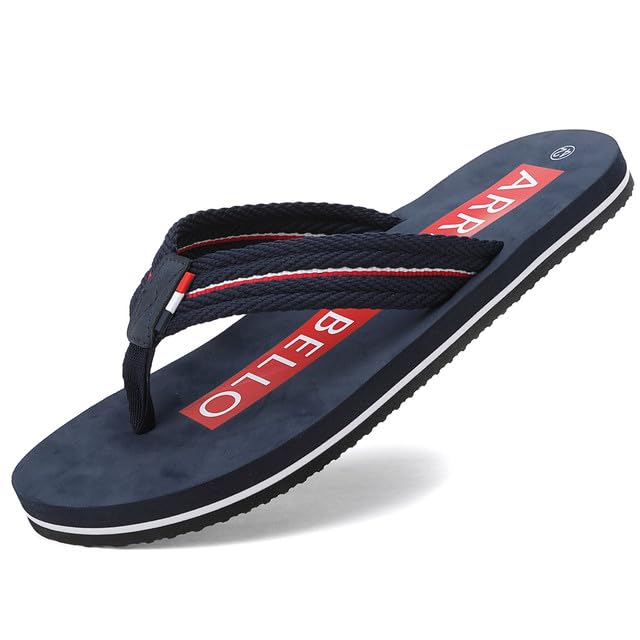 ARRIGO BELLO Chanclas Hombre Verano Sandalias Playa Piscina Pantuflas Zapatillas Flip Flops Antideslizante Slippers Chancleta Talla 41 46(C Azul,Talla 43)