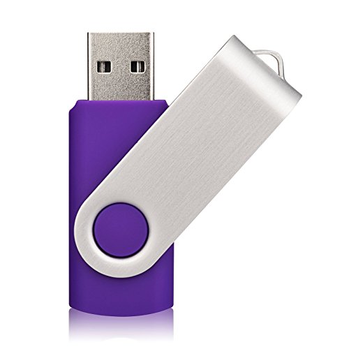 Image of Aiibe 10 Pack 128GB Flash Drive USB Drive Thumb Drives USB 2.0 Memory Stick Jump Drives 128GB USB Flash Drive Bulk (10 Mixed Colors: Black Blue Red Green Orange White Yellow Pink Purple Silver)