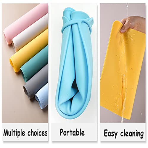 Silicone Placemats For Baby & Kid, Stain Resistant Non-Slip Toddler Food Mats Eating Table Mat With 2 Packs (Series 3) #TOP3