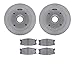 Dynamic Friction Company Front Brake Rotors with 5000 Advanced Brake Pads 6502-80055
