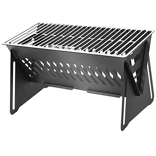 Bodkar Small Portable Grill for Personal Use, Mini Charcoal Grill for