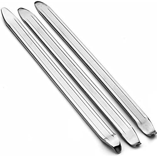 Bike Tire Levers - Motorcycle Tire Spoons Iron Set Dirt Bike Tire Changing Tools 10" Lengthen Premium Stainless Steel Repair Tube for Motorcycles Electric Bicycles Mountain Dirtbike