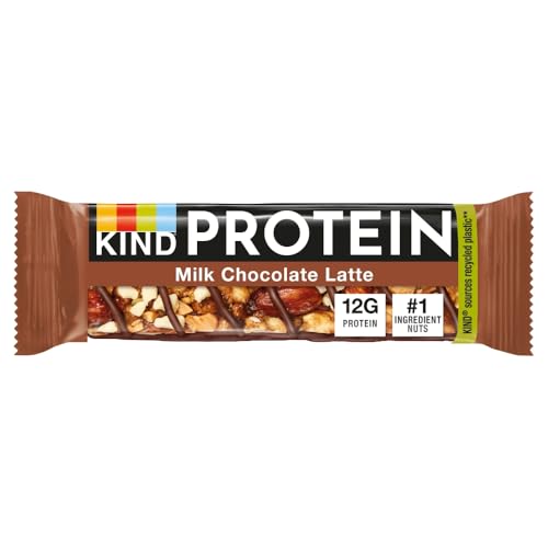 KIND Protein Bars, Gluten Free Snack Bars, Milk Chocolate Latte, High Fibre, Healthy Snack, Source of Protein, No Artificial Colours, Flavours or Preservatives, Multipack 24 x 50g - Image 4