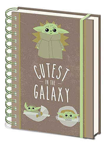 Star Wars Notebook College Block - The Mandalorian The Child Cutest in The Galaxy (8 x 6 inches)