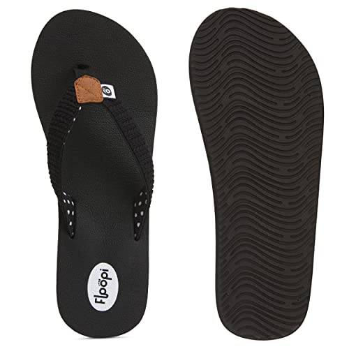 Image of Floopi High Heel Wedge Sandals for Women-Comfort Yoga Mat Footbed for Support, Flip Flop Thong Platforms for Summer