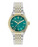 Aston Martin TS1 Automatic Collection Luxury Mens Watch Timepieces with a Gold & Silver Bracelet Featuring a Two Tone Case and a Green Dial