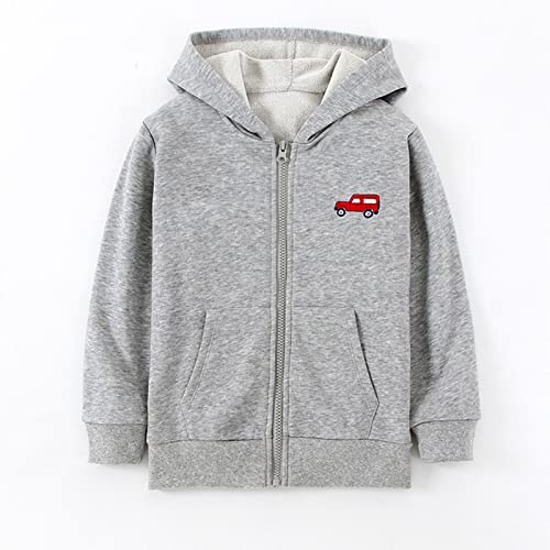 Toddler Boys Girls Long Sleeve Winter Cartoon Car Zippered Hoodie Coat Jacket Warm Outwear Coats And Jackets2