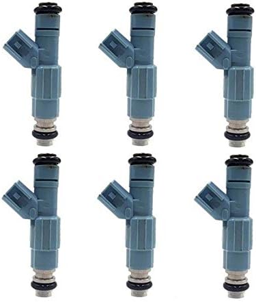 $155.00 AAP Re-Manufactured Genuine UPGRADED Set of 6 24LB 4 Hole Fuel Injectors 1999-2004 Compatible With Wrangler Cherokee 4.0L 04854181