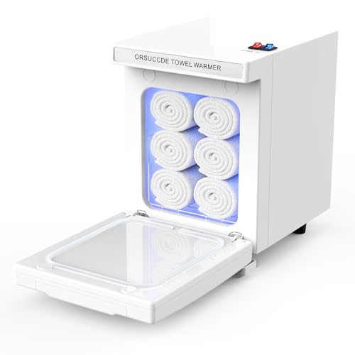 ORSUCCDE Hot Towel Warmer for Spa Small Towel Warmer for Esthetician Mini Towel Warmer for Facial Salon Beauty Professional Towel Heater Towel Warmer Cabinet(5L-White)