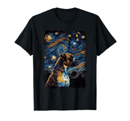 Sei il proprietario di un cane boxer tedesco? Allora questo design Boxer Dog Starry Night è l'ideale per te. Design perfetto per mamme e papà boxer.