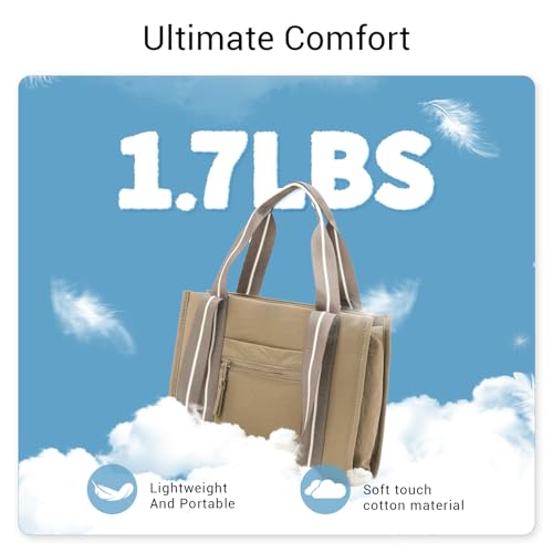 Image of ACUARIO Tote Bag for Women, Work Tote Handbag with Pockets, Shoulder Bag for Office Business Travel Daily Commute