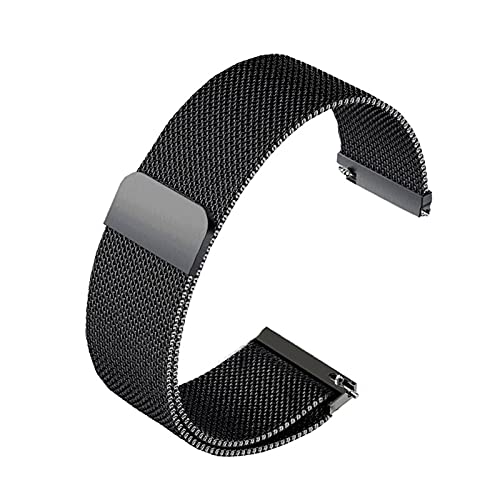 Bracelet aimant maille en acier ajustable pour montre 12 à 22mm