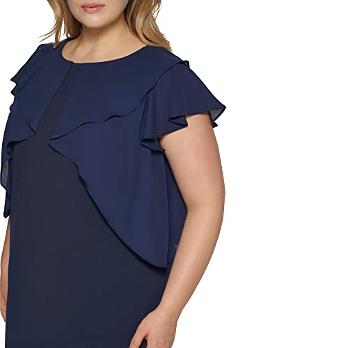 DKNY Women's Plus Soft Formal and Office Sheath Dress4