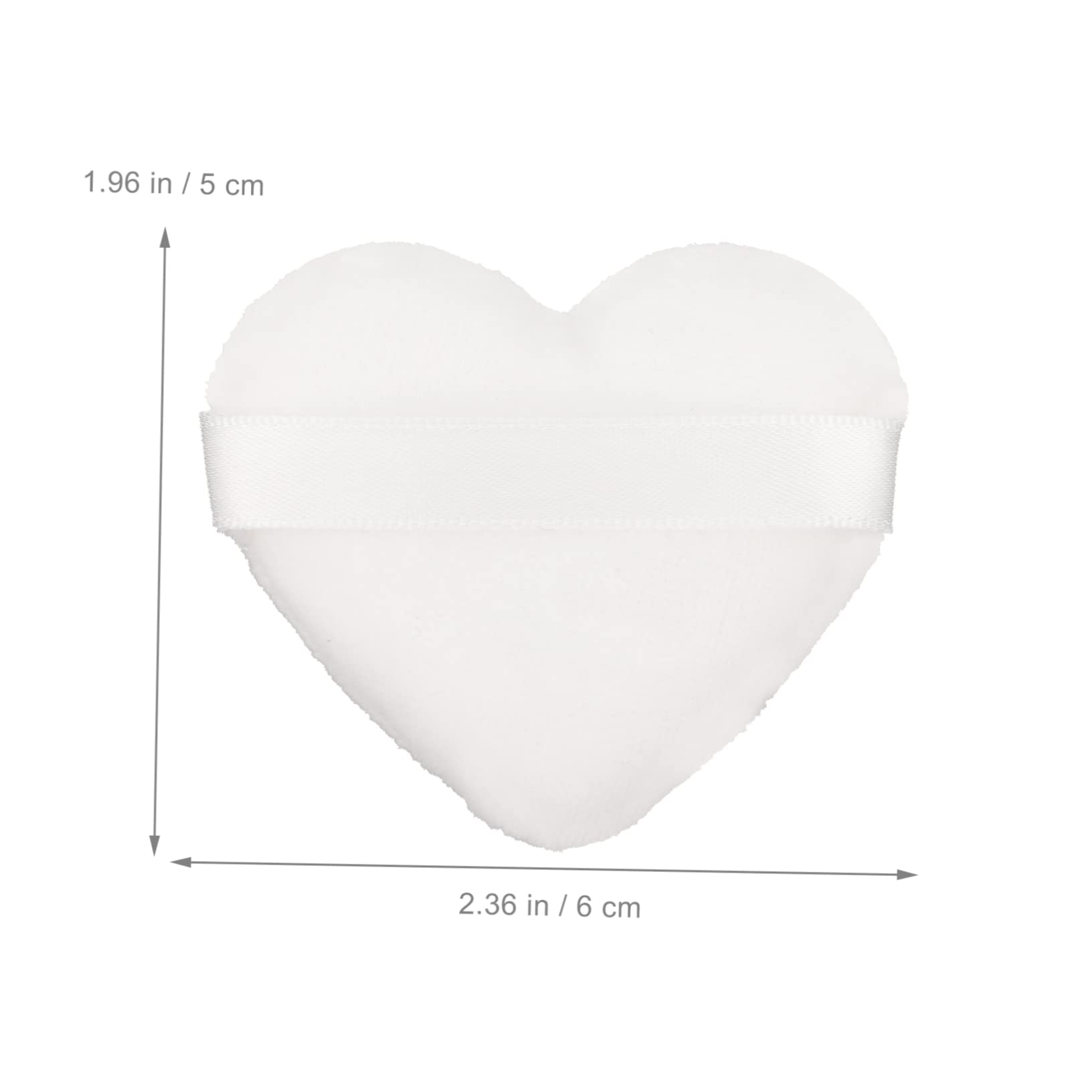 OSOLADY 8Pcs Heart Shaped Makeup Powder Puff Soft Loose Powder Applicators for Foundation and Blush for Home and Beauty Salon Use Easy to Clean and Portable