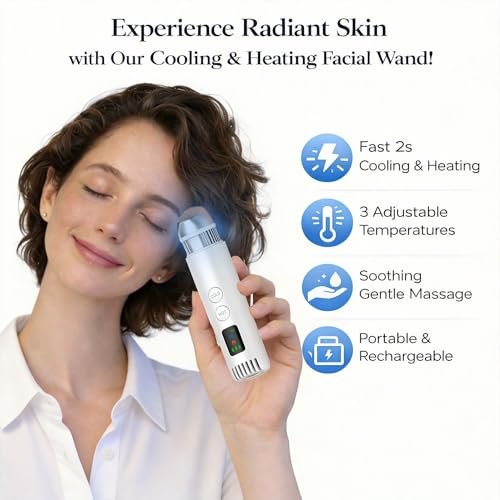 2-in-1 Cold & Warm Depuffing Wand for Face & Eyes,Adjustable Temperature Facial Massager with Cooling & Gentle Heat,Portable Skincare Tool for Puffiness, Dark Circles & Radiant-Looking Skin - Image 7