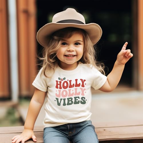 Holly Jolly Vibes Mommy and Me Matching Christmas T-Shirts for Matching Family Fun Outfits3